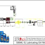 Автоматична линия за пълнене на смазочно масло 500ML-5L